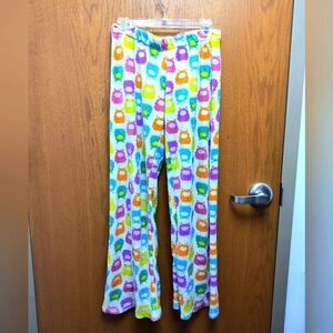 Colorful Owl Print Pajama Pants